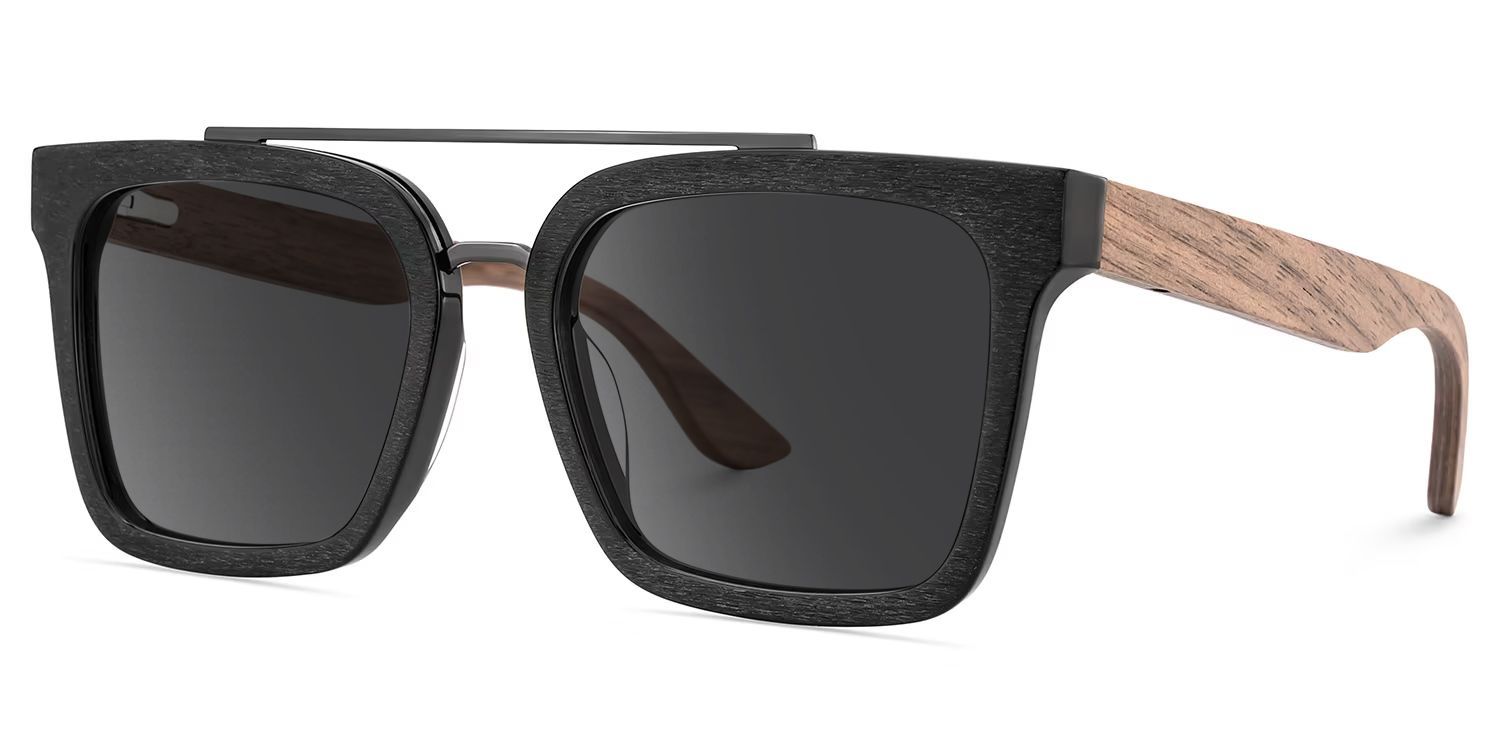 Pascal Aviator Black Sunglasses for Women & Men | ZEELOOL UK2