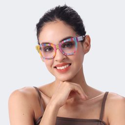 Nereyda Multicolor Cat eye Glasses5