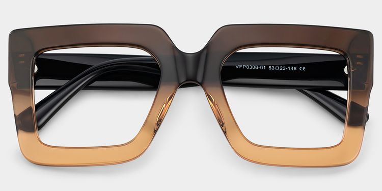 Brandon Tawny Square Glasses