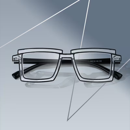 Zephyr Clear Rectangle Glasses0