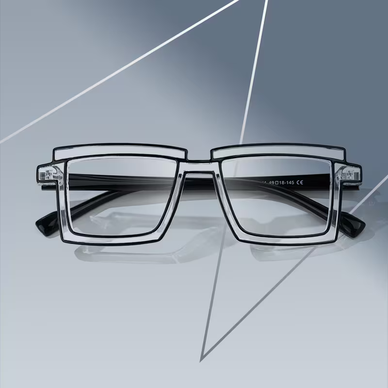 Zephyr Clear Rectangle Glasses