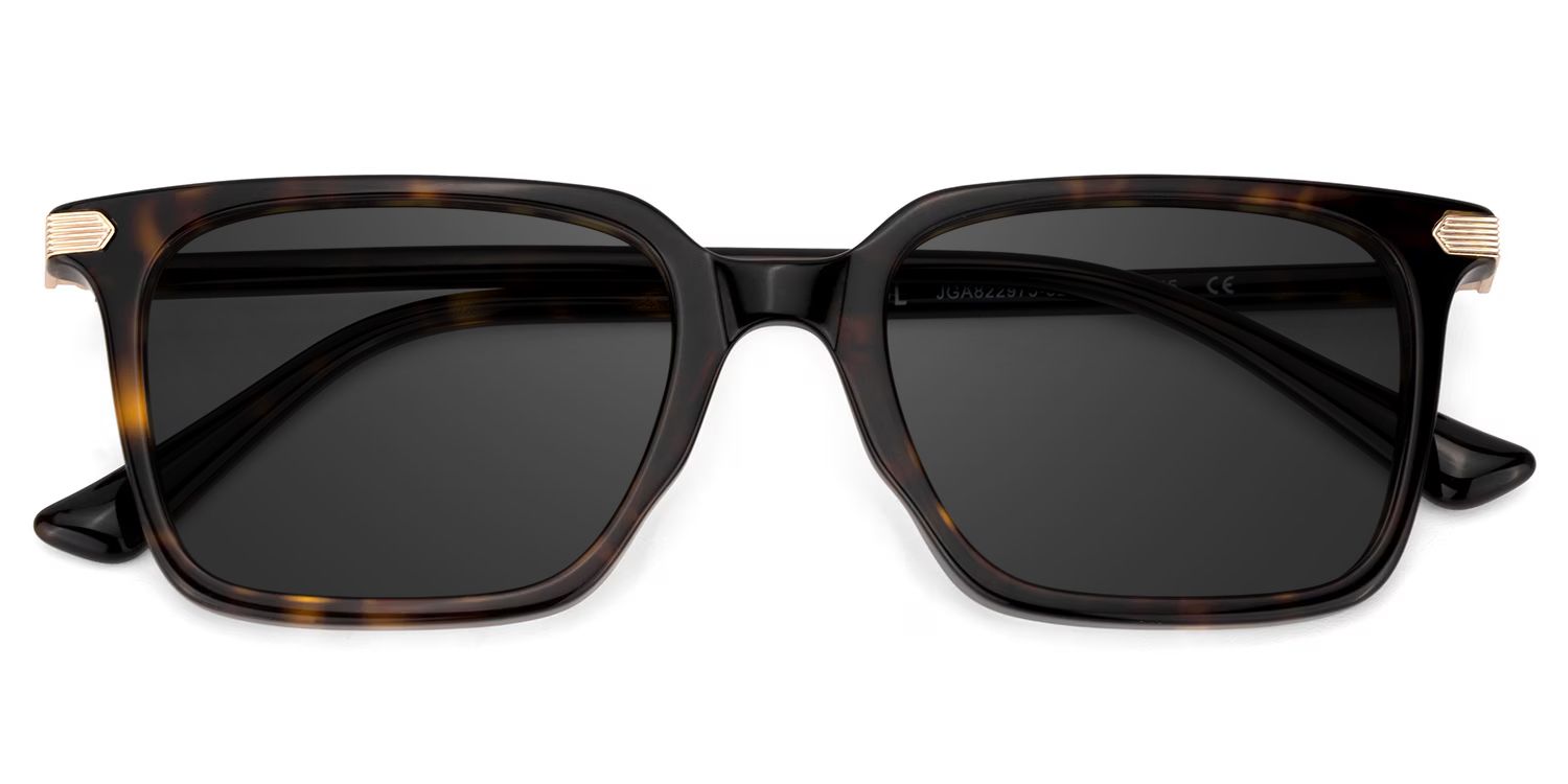 Goveo Rectangle Tortoise Sunglasses for Women & Men | ZEELOOL UK1