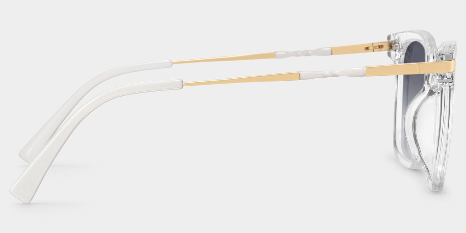 Jacqui Rectangle Clear Full Rim Sunglasses | ZEELOOL UK3