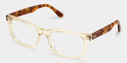 Patrick Clear Yellow Rectangle Glasses2