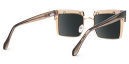 Kiana Beige Square Sunglasses3
