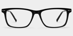 Eleanor Black Rectangle Glasses1