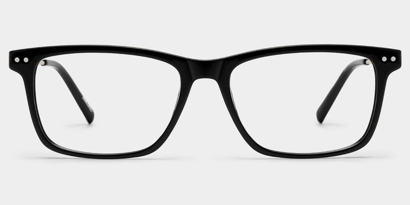 Eleanor Black Rectangle Glasses