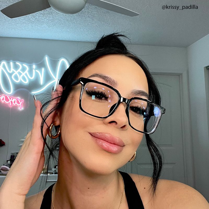 Contreras Black Square Glasses