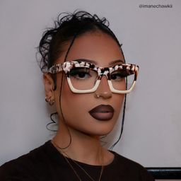 Benitez Two-Tone Rectangle Glasses6