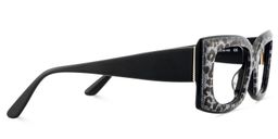 Orduno Gray Leopard Rectangle Glasses4