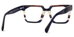 Laguer Blue Rectangle Glasses7