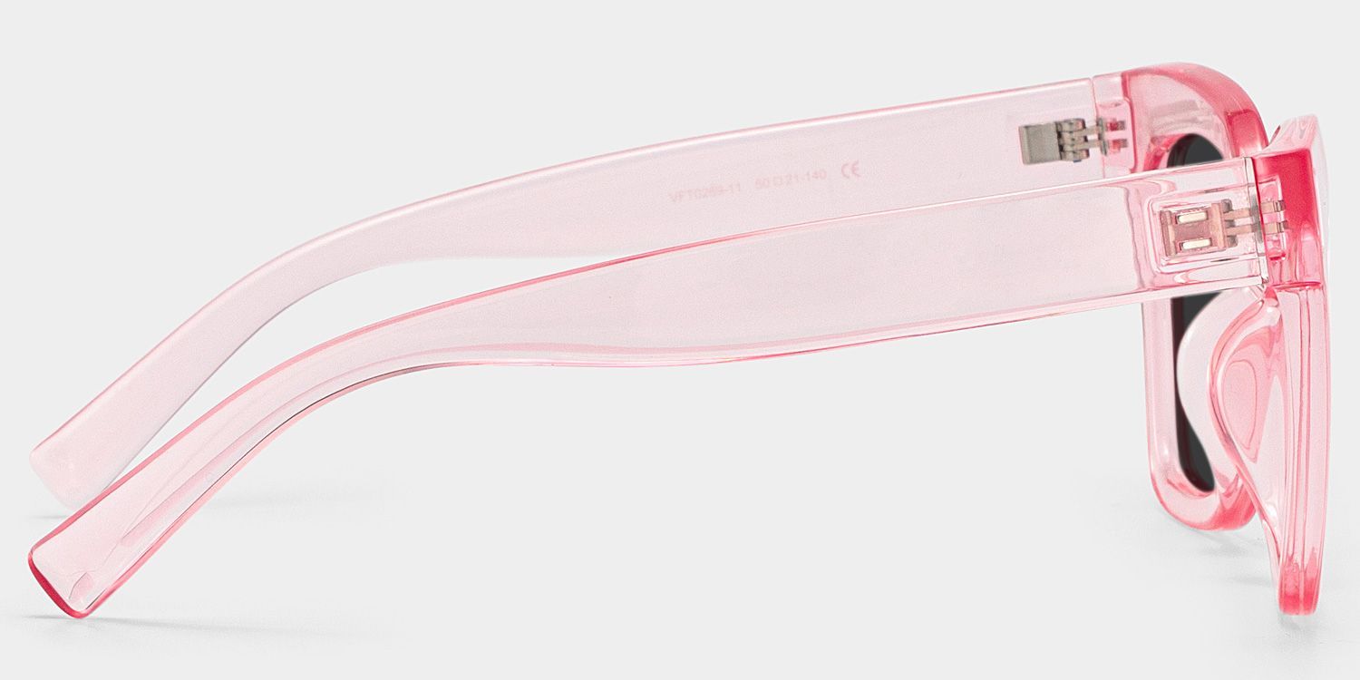 Malcolm Square Pink Full Rim Sunglasses | ZEELOOL UK3