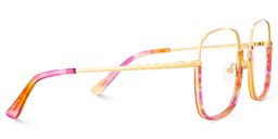 Wade Red Floral Square Glasses4