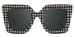 Latanya Two-Tone Square Sunglasses0