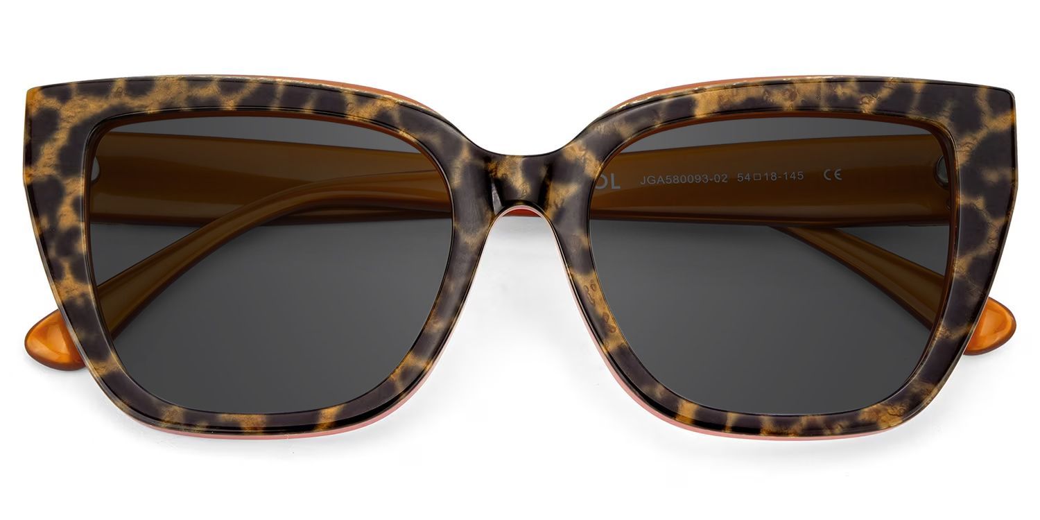 Tamarrah Leopard Cat Eye Polarized Sunglasses for Driving | ZEELOOL UK1