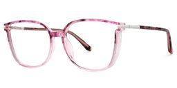 Rodz Pink-Floral Square Glasses1