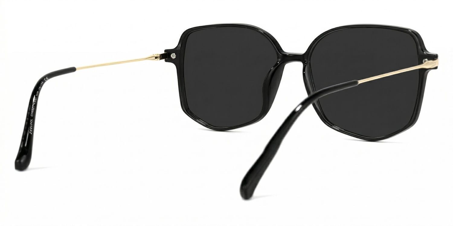 Payton Geometric Sunglasses with Tr90 Black Frames | ZEELOOL CA4