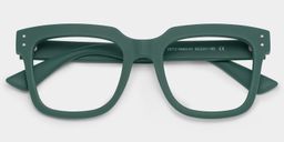 Liizbeett Green Square Glasses1