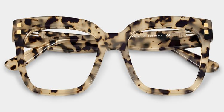 Minguela Brown-Tortoise Square Glasses