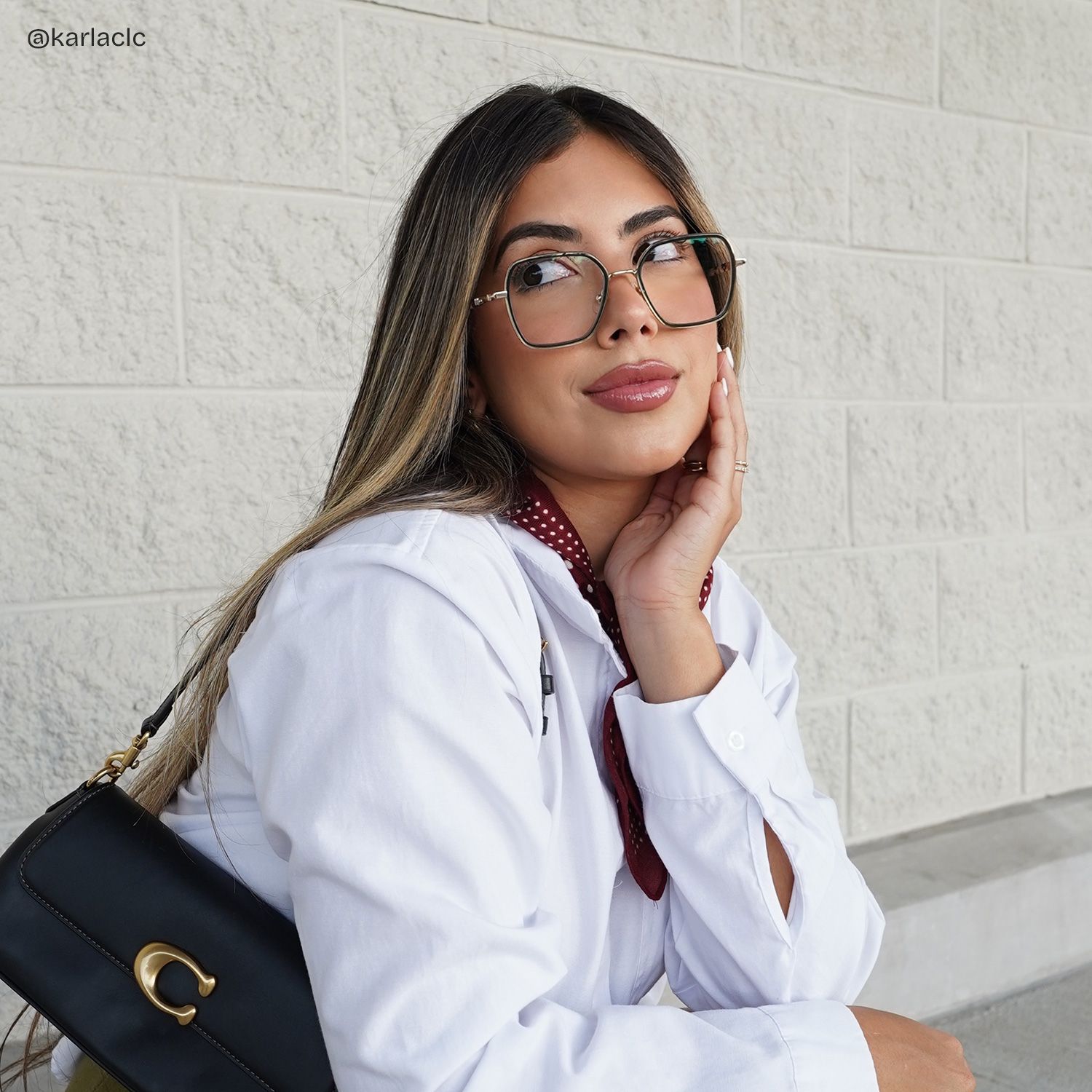 Sophie Green Geometric Mixed Frame Glasses for Women | ZEELOOL6