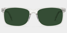 Connie Clear Rectangle Sunglasses0