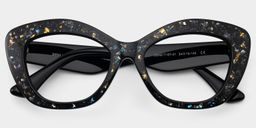 Giselle Black Cat eye Glasses2