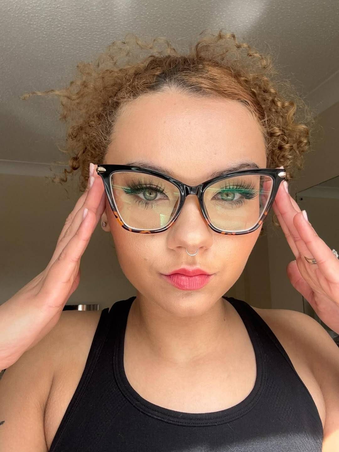 Hilary Butterfly Tortoise Frame Glasses | ZEELOOL UK5