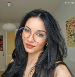 Billie Iridescent Geometric Glasses6