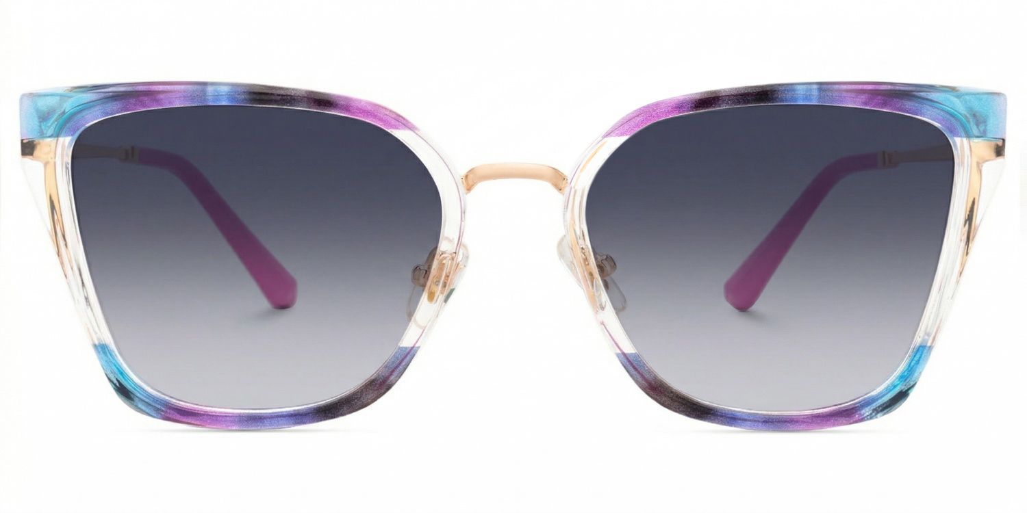 Martins Rectangle Sunglasses with Tr90 Multicolor Frames | ZEELOOL CA0