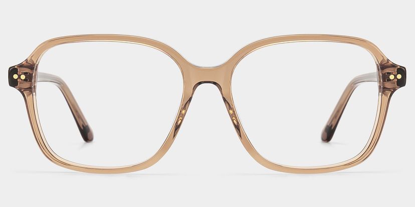 Clementine Brown Square Glasses