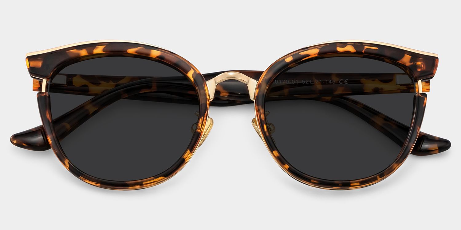 Laraine Cat Eye Tortoise Sunglasses for Women & Men | ZEELOOL UK1