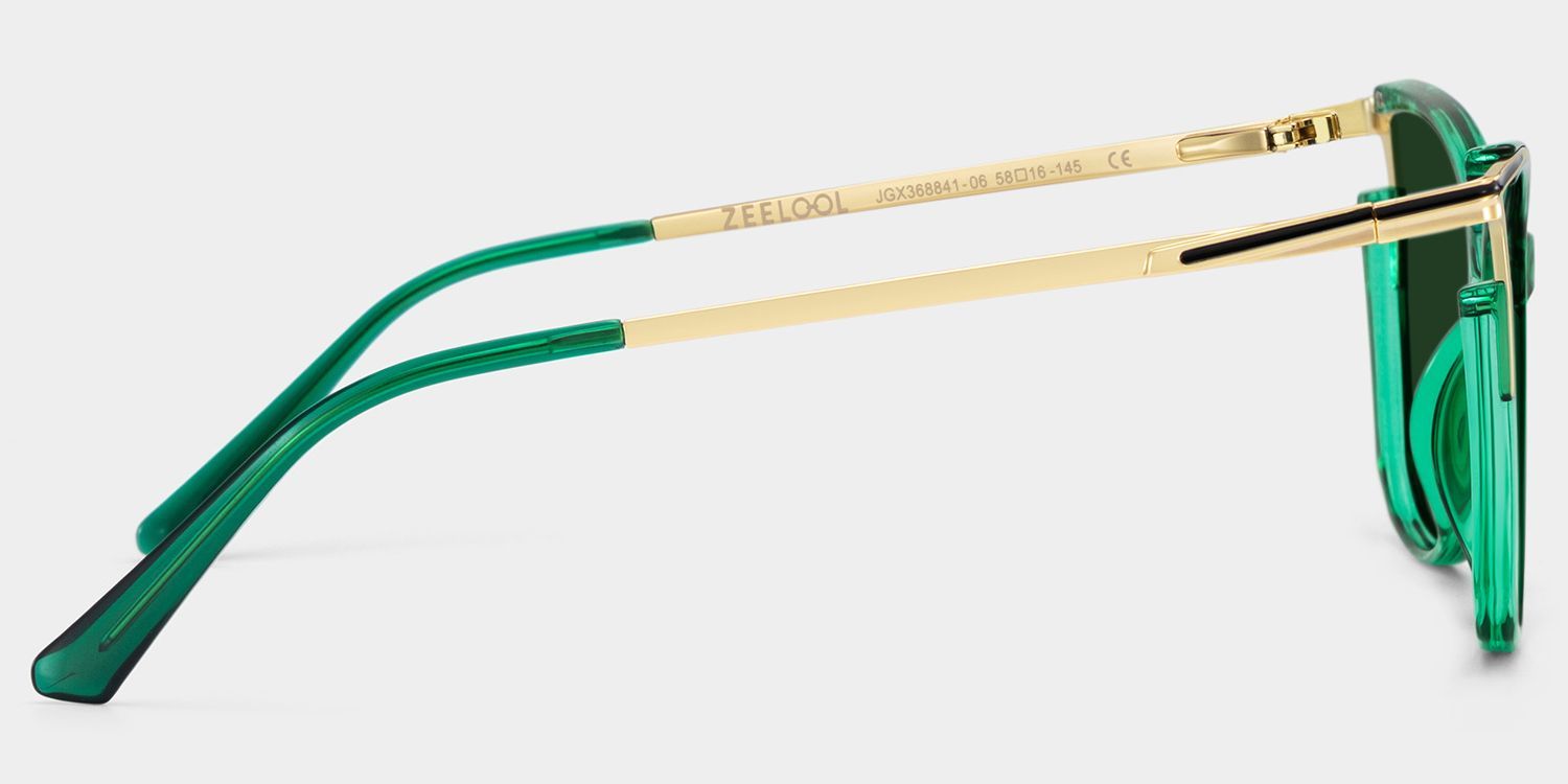 Yomary Cat Eye Green Sunglasses for Women & Men | ZEELOOL UK3