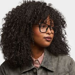 Tricee Black Square Glasses1