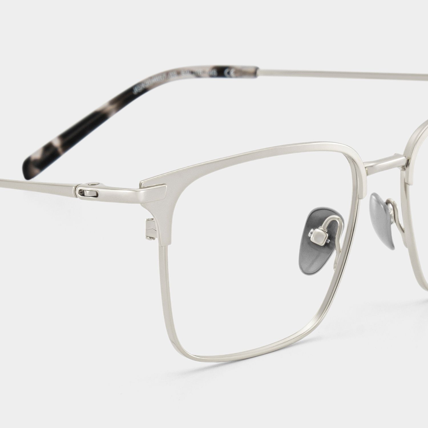 Maxwell Silver Flexible Titanium Eyeglass Frames for Men | ZEELOOL UK4