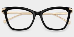 Hilary Black Butterfly Glasses1