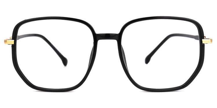 Joana Black Geometric Glasses