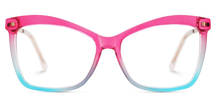 Isaebella Pink Blue Butterfly Glasses