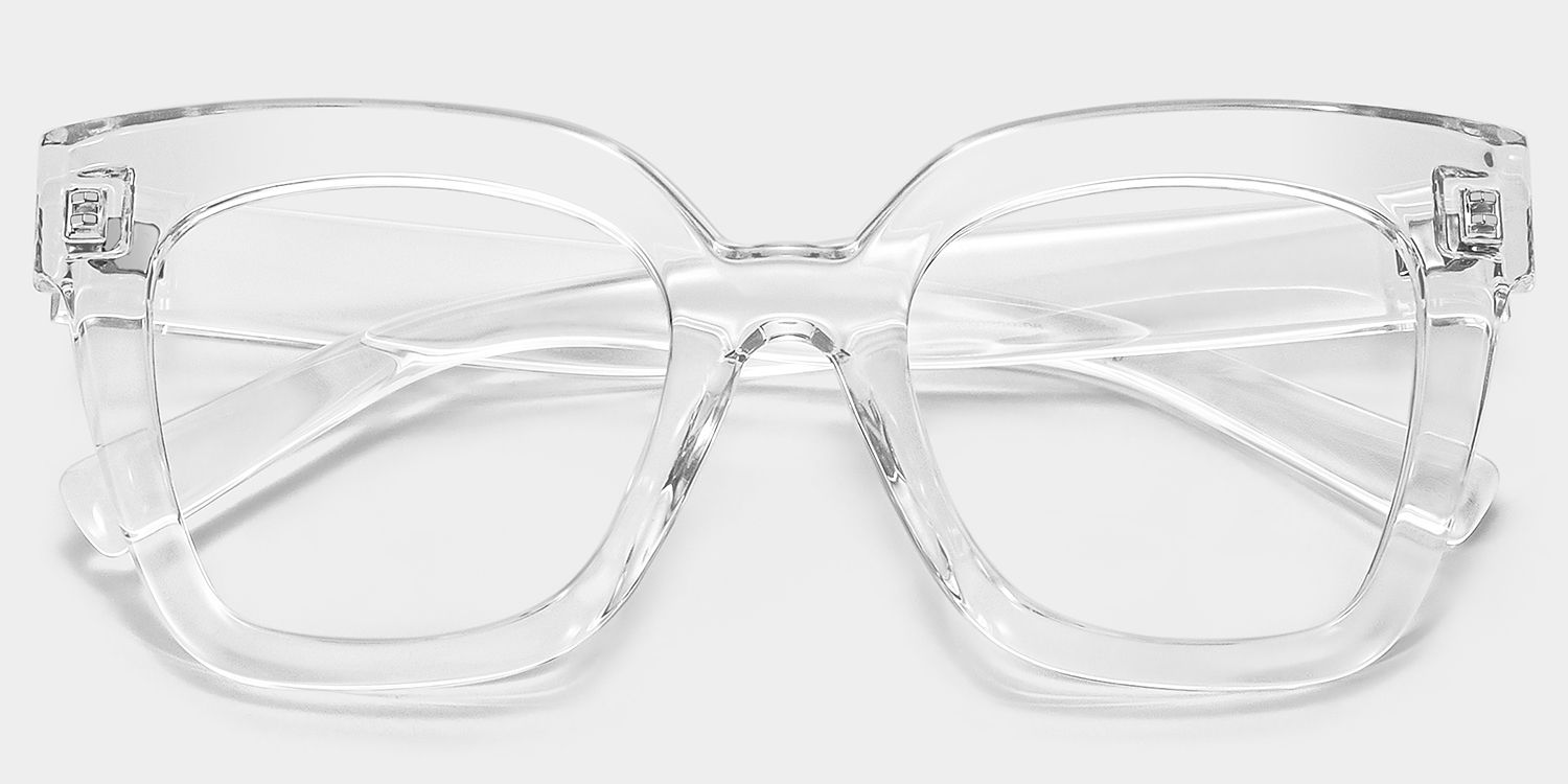 Malcolm Square Clear TR90 Frame Glasses | ZEELOOL UK1