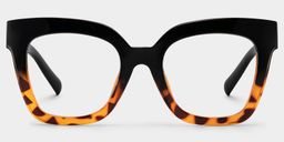 Malcolm Two-Tone Square Glasses0