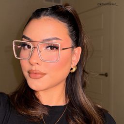 Diva Gold Square Glasses7