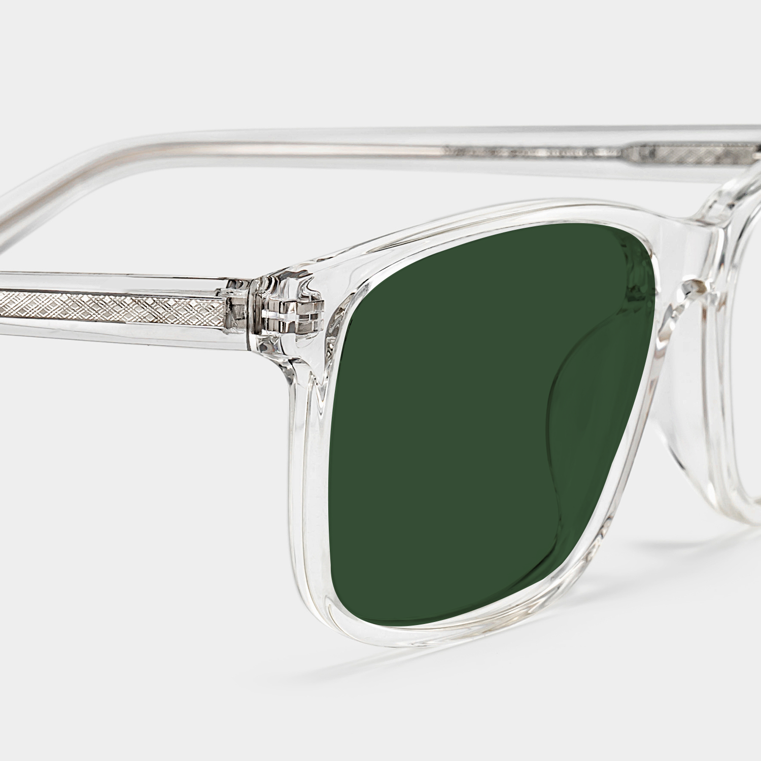 Connie Clear Rectangle Polarized Sunglasses for Driving | ZEELOOL UK4