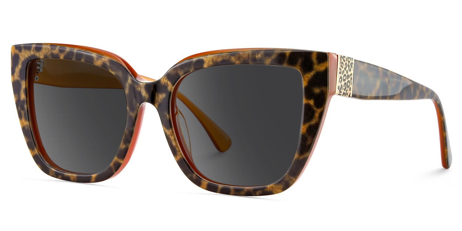 Tamarrah Leopard Cat Eye Polarized Sunglasses for Driving | ZEELOOL UK2