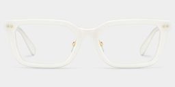 Remy White Rectangle Glasses3