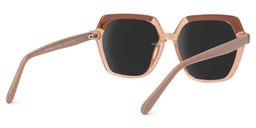 Norah Beige Geometric Sunglasses3