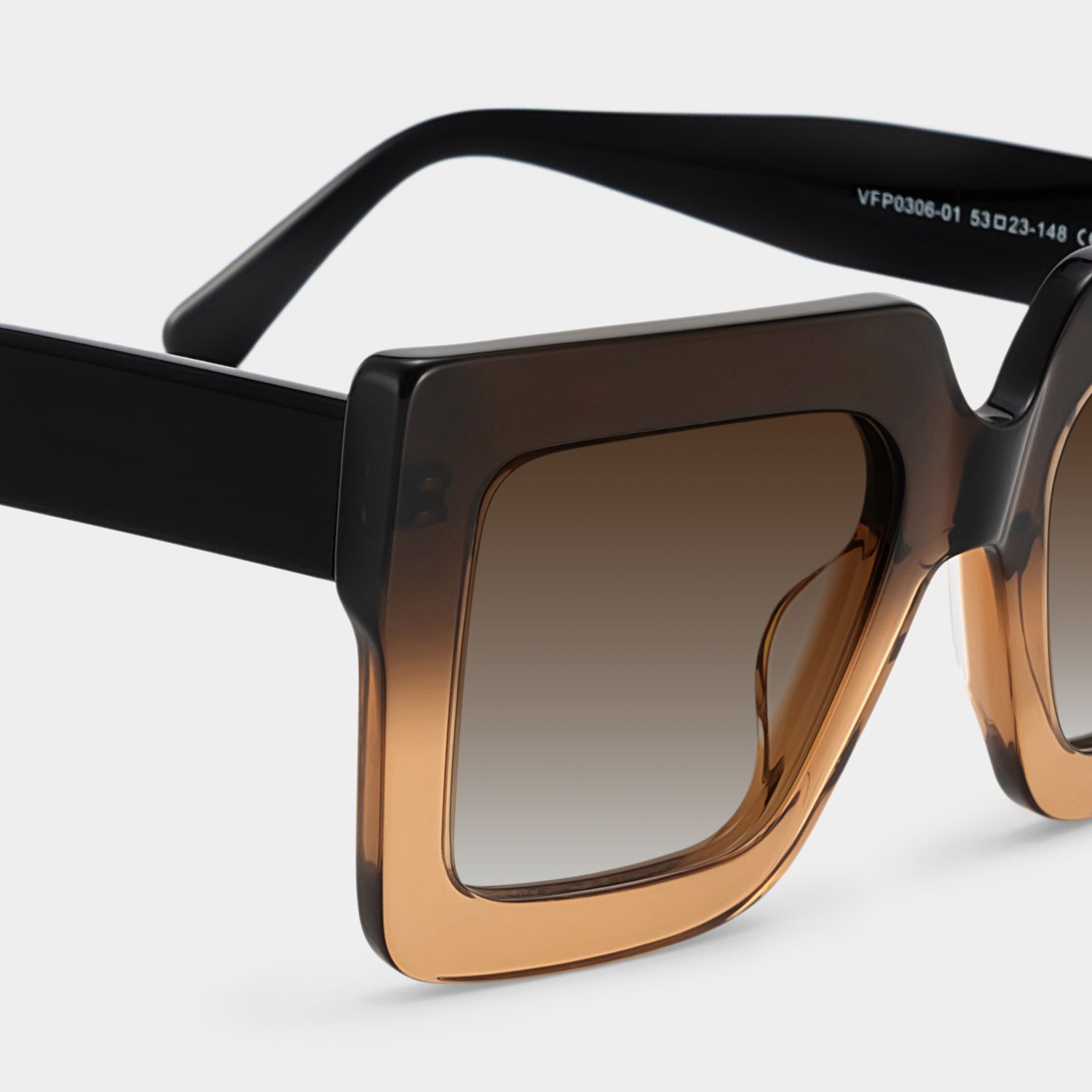 Brandon Tawny Frame Sunglasses with Square Style | ZEELOOL UK4