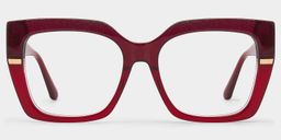 Mavis Red Square Glasses1