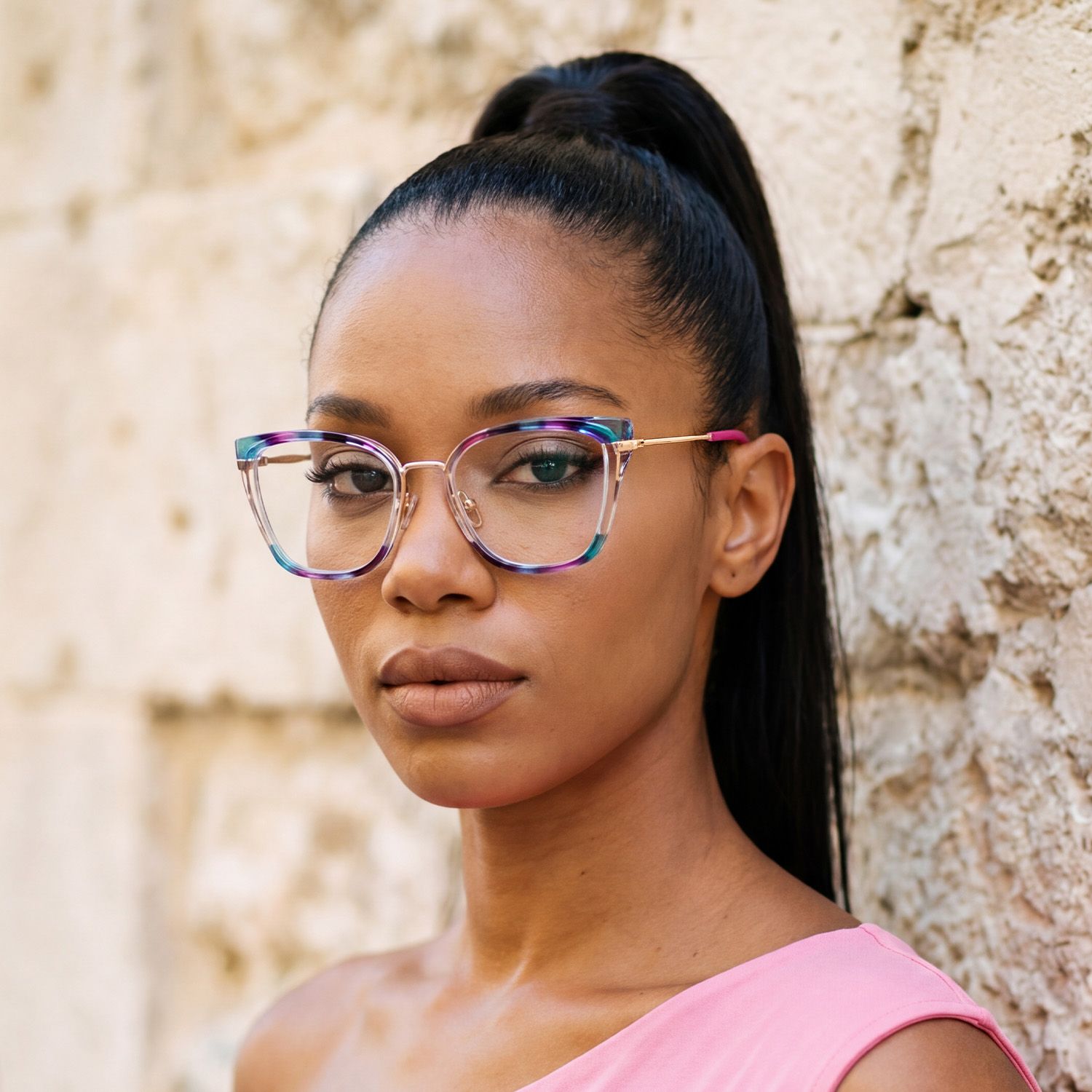 Martins TR90 Rectangle Multicolor Frame Glasses | ZEELOOL UK4