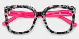 Ebony Gray-Tortoise Square Glasses1