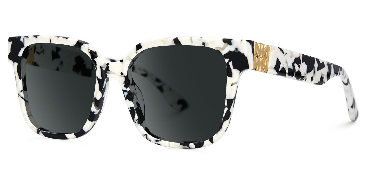 Kerri Cow Print Frame Sunglasses with Square Style | ZEELOOL UK1