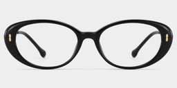 Blaire Black Oval Glasses3